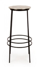Homemotion - SGABELLO BAR AMIRA ORO H77 - immagine 3