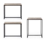 Homemotion - SET TAVOLO + 2 SGABELLI AMIRA ORO - immagine 4