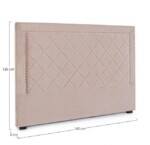 Bizzotto - TESTIERA LETTO AHURA GRIGIO CHIARO 160 - immagine 3