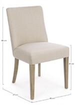 Homemotion - SEDIA BEATRIZ NATURALE - immagine 2