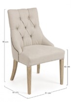 Homemotion - SEDIA CALLY NATURALE - immagine 2