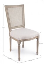 Homemotion - SEDIA LILIANE BEIGE - immagine 2