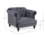 Bizzotto - POLTRONA BLOSSOM GRIGIO - immagine 2