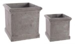 Bizzotto - SET2 P.VASO CEMENT QU GRIGIO