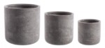 Bizzotto - SET3 P.VASO CEMENT CIL GRIGIO