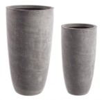 Bizzotto - SET2 P.VASO CEMENT TO ALTO GRIGIO