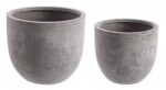 Bizzotto - SET2 P.VASO CEMENT TO BASSO GRIGIO