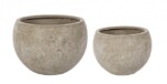 Bizzotto - SET2 P.VASO CEMENT SFERA SABBIA