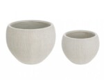 Bizzotto - SET2 P.VASO BRUSH SFERA BEIGE
