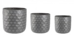 Bizzotto - SET3 P.VASO PYRAMID TO ANTRACITE