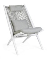 Bizzotto - POLTRONA LOUNGE C-C ALOHA NEW BIANCOXK03