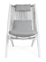 Bizzotto - POLTRONA LOUNGE C-C ALOHA NEW BIANCOXK03 - immagine 3