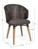 Homemotion - SEDIA NINFA DARK - immagine 2