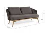 Homemotion - DIVANO 2-3P C-C NINFA DARK - immagine 3