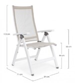 Bizzotto - POLTRONA RECLINABILE CRUISE BIANCO GK50 - immagine 2