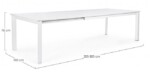 Bizzotto - TAVOL.ALL.KONNOR 200-300X110 BIANCO CX21 - immagine 3