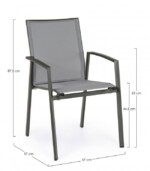 Bizzotto - SEDIA C-BR CRUISE ANTRACITE GK52 - immagine 2