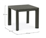 Bizzotto - TAVOLINO CRUISE 40X40 ANTRACITE GK52 - immagine 2