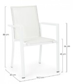 Bizzotto - SEDIA C-BR KONNOR BIANCO CX21 - immagine 2