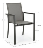 Bizzotto - SEDIA C-BR KONNOR ANTRACITE CX23 - immagine 2