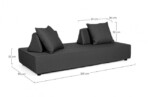 Homemotion - DIVANO C-C PIPER ANTRACITE - immagine 2