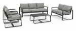 Bizzotto - TAVOLINO MERRIGAN 105X62 ANTRACITE YK13 - immagine 2