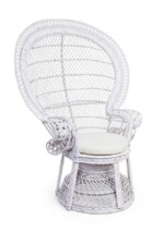 Bizzotto - POLTRONA C-C PAVONE BIANCO