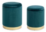 Bizzotto - SET2 POUF CONTENITORE POLINA NAVYUS