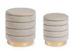 Bizzotto - SET2 POUF CONTENITORE DARINA BEIGE