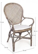 Bizzotto - SEDIA C-BR C-C EDELINA NAT - immagine 2