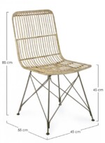 Bizzotto - SEDIA LUCILA KUBU NATURAL - immagine 2