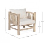 Bizzotto - POLTRONA C-C SAHEL NATURALE - immagine 2