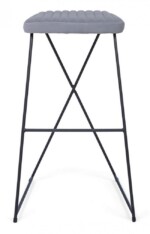 Bizzotto - SGABELLO BAR KINSLEY VELLUTO GRIGIO - immagine 3