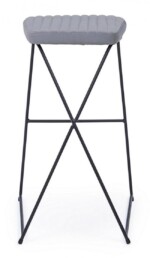 Bizzotto - SGABELLO BAR KINSLEY VELLUTO GRIGIO - immagine 4