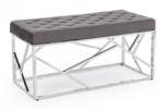 Bizzotto - PANCA RAYAN VELLUTO GRIGIO 97X44