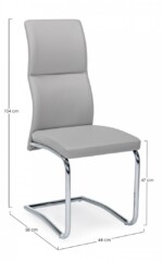 Bizzotto - SEDIA THELMA GRIGIO CHIARO - immagine 2