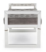 Bizzotto - PANCA SVEVA VELLUTO GRIGIO 97X44 - immagine 4