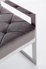 Bizzotto - PANCA SVEVA VELLUTO GRIGIO 97X44 - immagine 5