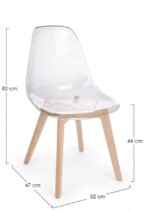 Bizzotto - SEDIA EASY TRASPARENTE - immagine 2