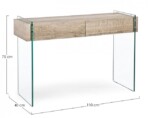 Bizzotto - CONSOLLE 2C LINE KENYA RETT 110X40 - immagine 2