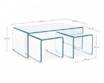Bizzotto - SET3 TAVOLINO IRIDE RETT VT - immagine 2