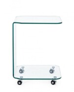Bizzotto - TAVOLINO C-RUOTE IRIDE QU VT - immagine 4