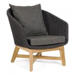 Homemotion - POLTRONA C-C COACHELLA ANTRACITE