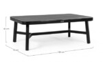 Homemotion - TAVOLINO MAKATEA 120X75 NERO XK04 - immagine 2