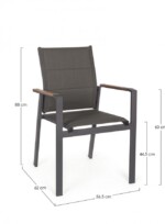 Yes - SEDIA C-BR KUBIK ANTRACITE SJ61 - immagine 2