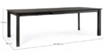 Bizzotto - TAVOLO ALL.KONNOR 160-240X100 ANTRA.CX23 - immagine 3