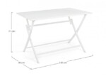 Yes - TAVOLO PIEGH. ELIN 110X70 BIANCO LH30 - immagine 2