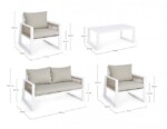 Bizzotto - SET4 SALOTTO C-C CAPTIVA BIANCO LH30 - immagine 3