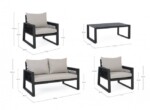 Bizzotto - SET4 SALOTTO C-C CAPTIVA ANTRACITE LH32 - immagine 3