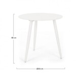 Bizzotto - TAVOLINO RIDLEY D50 BIANCO YK11 - immagine 2